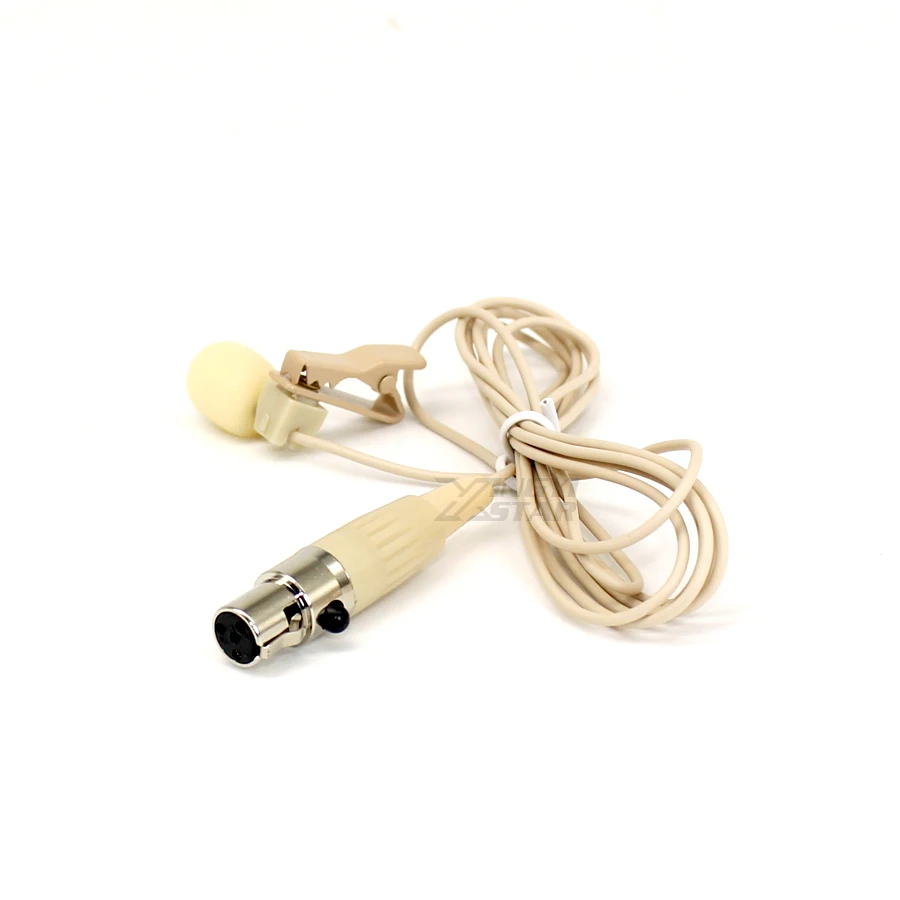 غير مرئية البسيطة XLR 4 دبوس TA4F السلكية المكثف التعادل طوق كليب على مايك Lavalier ميكروفون ل SHURE نظام لاسلكي الارسال