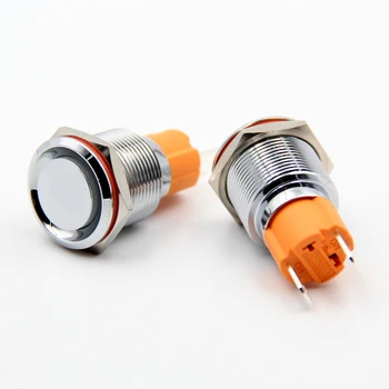 

1Pcs 19mm metal button switch 10A high current high power start switch power switch self-locking