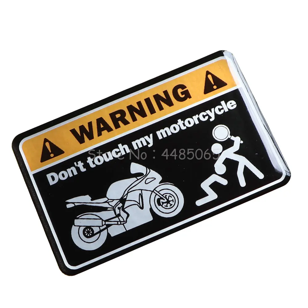 Мотоциклетная секс-наклейка s Универсальная для мото Серебряная Высококачественная 3D Предупреждение ющая наклейка Don't Touch My All MOTO наклейка - Цвет: B