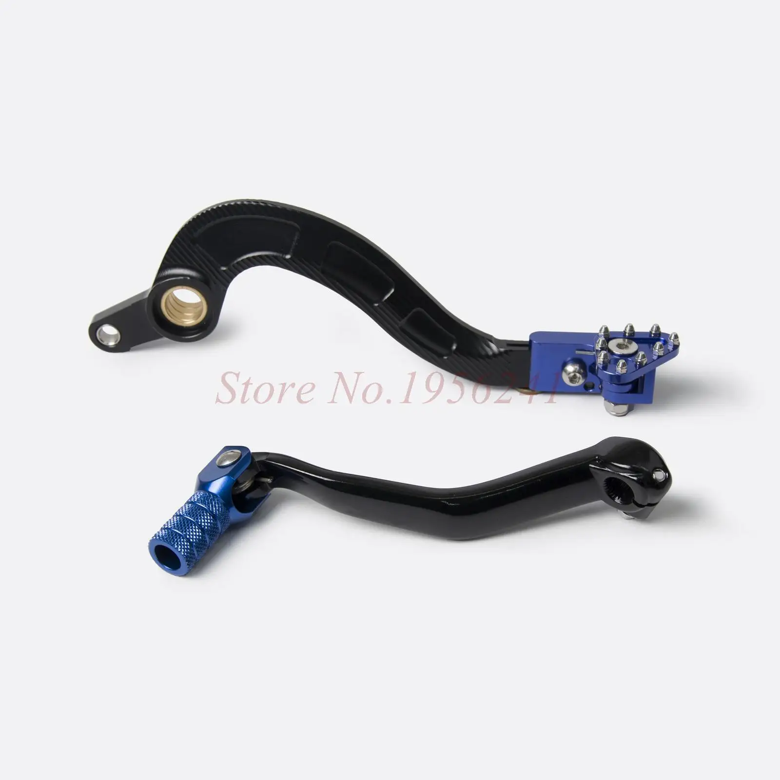NICECNC Gear Shift Lever Folding Tip & Rear Brake Pedal Foot Rest Kit for Yamaha YZ250F 2010 2011 2012 2013 YZ 250F Blue Billet