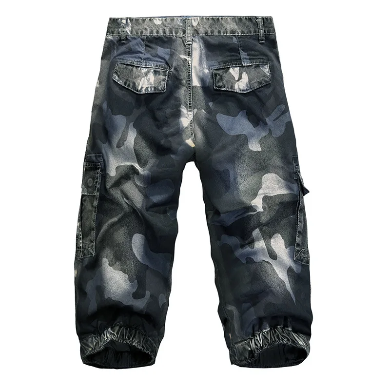Cargo Shorts Men Knee Length Camouflage Shorts Casual Hip Hop 2019 Fashion Military Shorts for Male 2