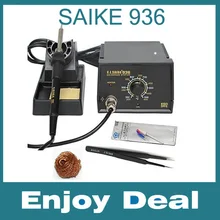 SAIKE 936 50 Вт термостатическая электрическая паяльная станция пайки и выпаивания сварочный ремонт с вилкой ЕС