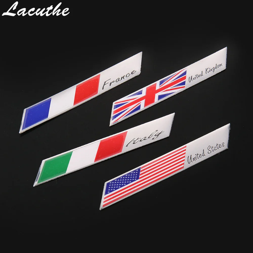 3D Lettering Juego de pegatinas con la bandera de Francia 3D