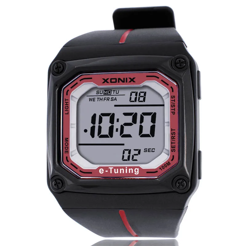 

Mens Sports Digital Watch Self Calibrating Led Light Waterproof 100m Multifunctional Auto Internet Time Outdoor Wristwatch