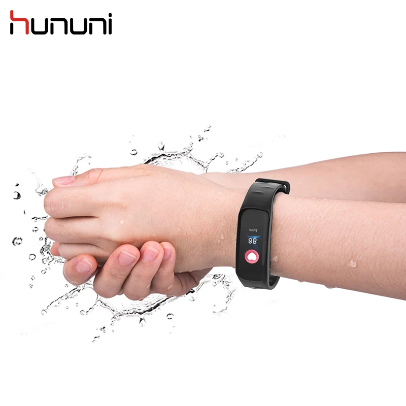 HUNUNI C1 фитнес трекер для сна Браслет шагомер многоязычный измерения