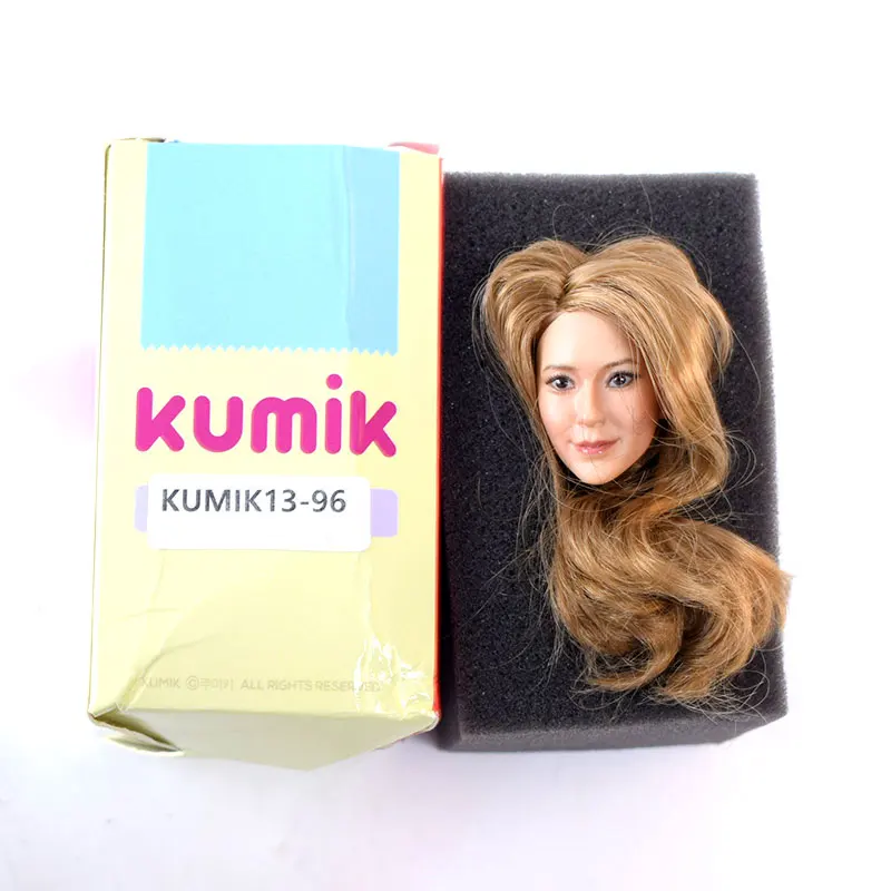 1//6 Scale Accessories Custom Head Sculpt Carving Female KUMIK 13-96 Hair