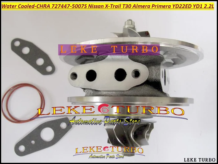 Water Cooled Turbo Cartridge CHRA GT18 727477-5007S 727447-5007S Turbocharger For NISSAN X-Trail T30 Almera Primera 2003-05 YD22ED YD1 2.2L (1)