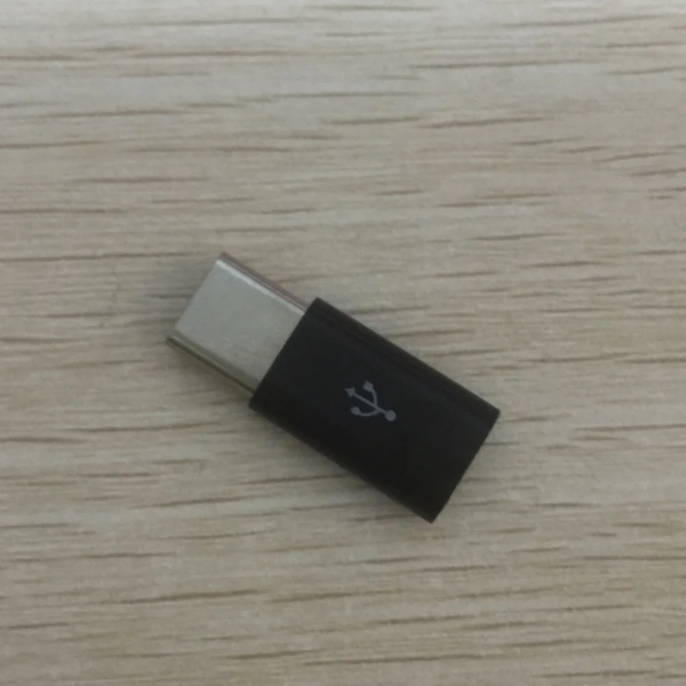 3 шт. USB-C type-C к Micro USB адаптер для передачи данных и зарядки для huawei P9 LG G5 для Xiaomi mi5 4c mi5s plus для Meizu Pro6 - Цвет: Черный