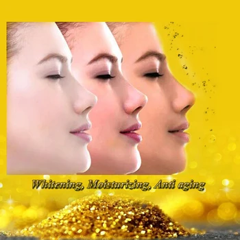 Aqiong 24k Pure Gold Foil Essence Hyaluronic Acid Liquid Face Cream Whitening Moisturizing Anti-Aging Anti-redness Serum 20ml