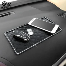 IKSNAIL волшебный Противоскользящий коврик для gps телефона солнцезащитных очков орнамент авто Интерьер приборной панели Алмазный Декор не скользит липкий коврик аксессуары