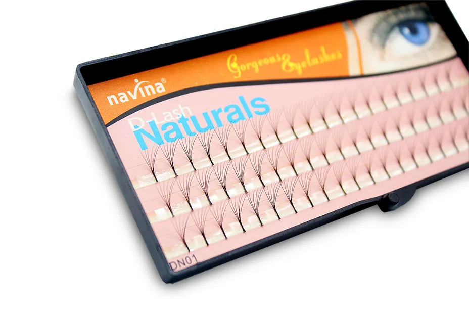 Navina Professional 6D индивидуальные искусственные норковые ресницы для наращивания, натуральные длинные накладные ресницы для прививки, объемные ресницы для макияжа