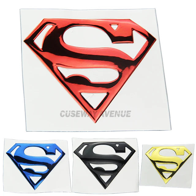 1 pcs superman Emblem Stickers Motorcycle Helmet Moto Reflective
