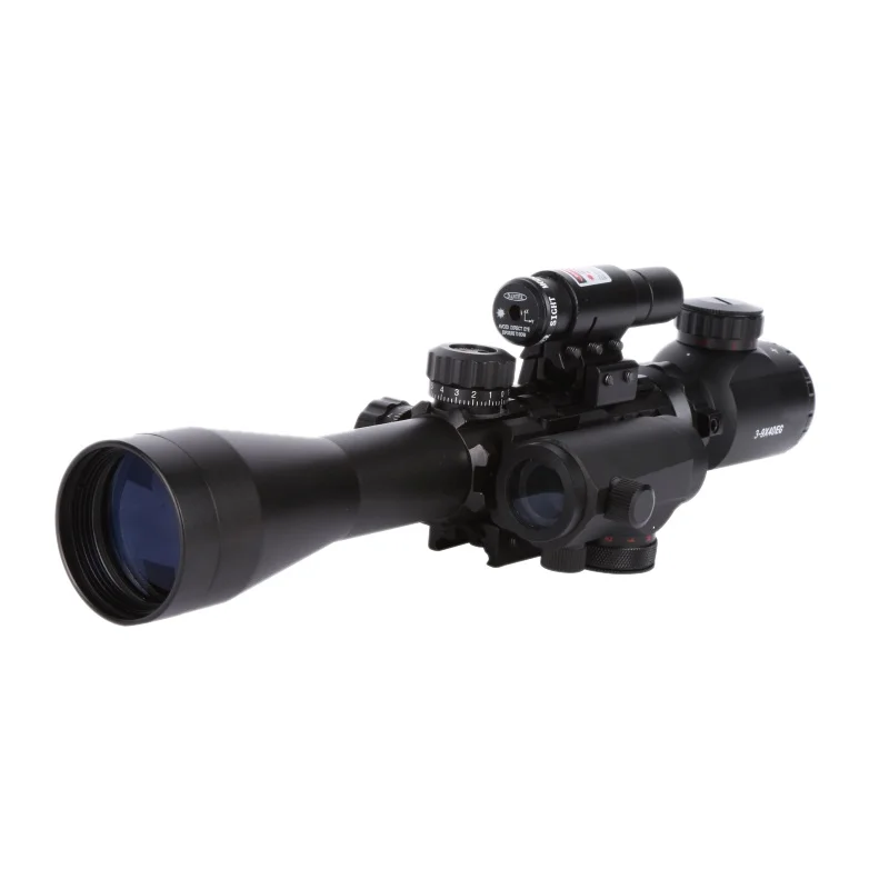 

Red Laser Pointer Sniper Sight+M1M1 Quick Release Elevated Red Dot+JG-8 Integrated Sigh Hunting Optics 3-9X40 Cross Light
