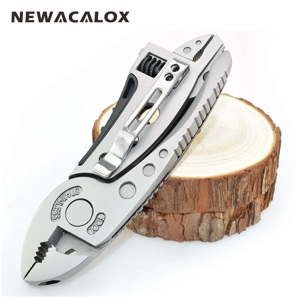 NEWACALOX Multitool كماشة جيب سكين مفك مجموعة كيت مفتاح قابل للضبط الفك المفك أدوات إصلاح بقاء اليد متعددة مصغرة NEWACALOX Multitool كماشة جيب سكين مفك مجموعة كيت مفتاح قابل للضبط الفك المفك أدوات إصلاح بقاء اليد متعددة مصغرة