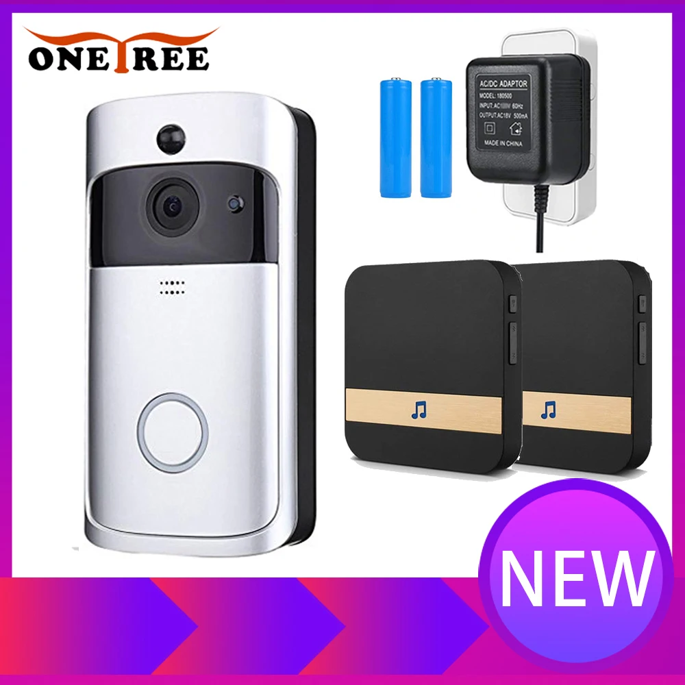 

Onetree 720P Smart WiFi Security DoorBell Visual Recording Low Power Consumption Remote Home Monitoring Night Vision Door Phone