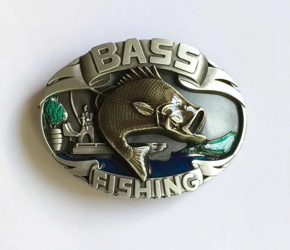 Bass Fishing Belt Buckle suitable for 4cm wideth belt with continous
