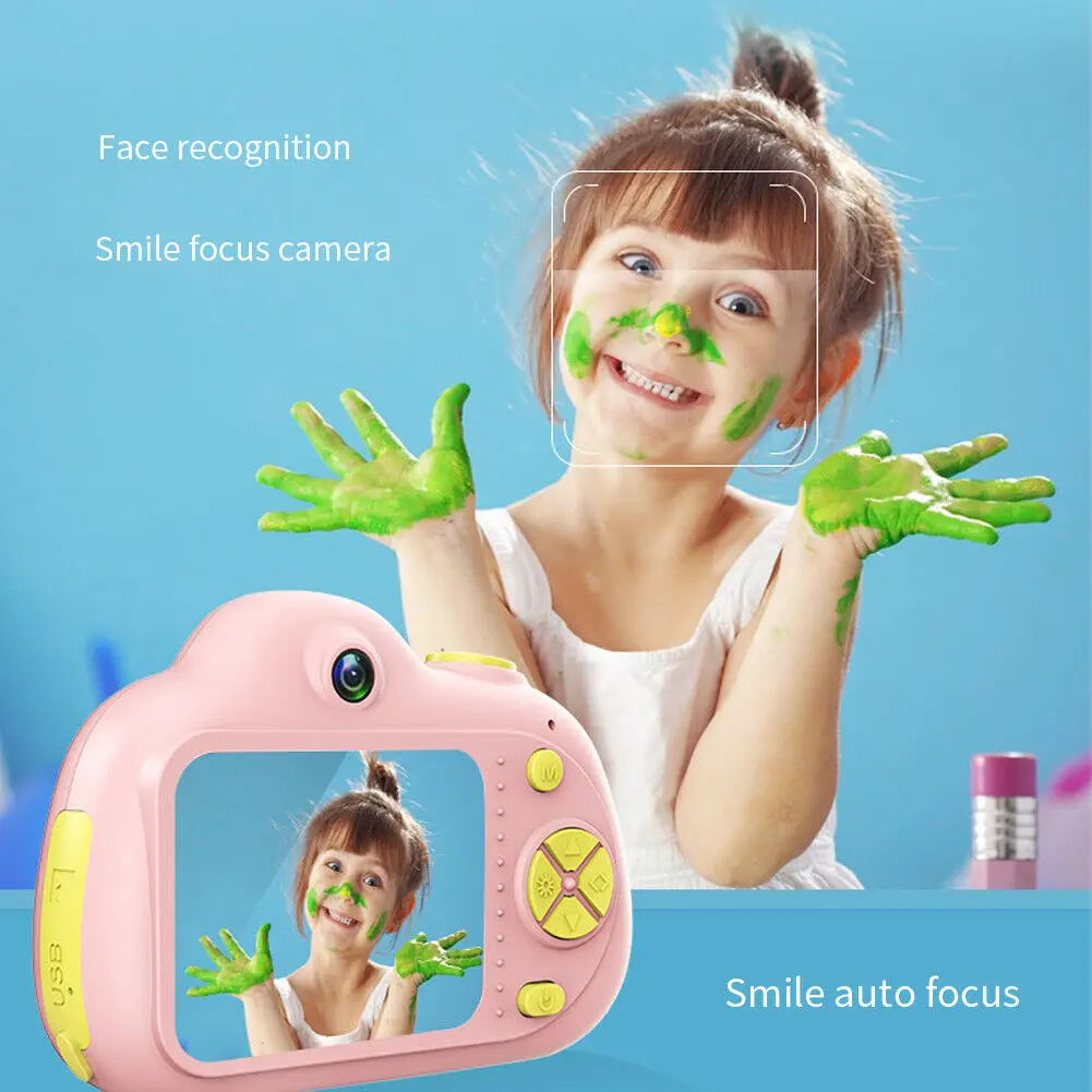 Mini Digital Camera For Kids 1080P  HD Camera Cartoon Cute Camera Toys Children Birthday Gift 1080P Toddler Toys Camera