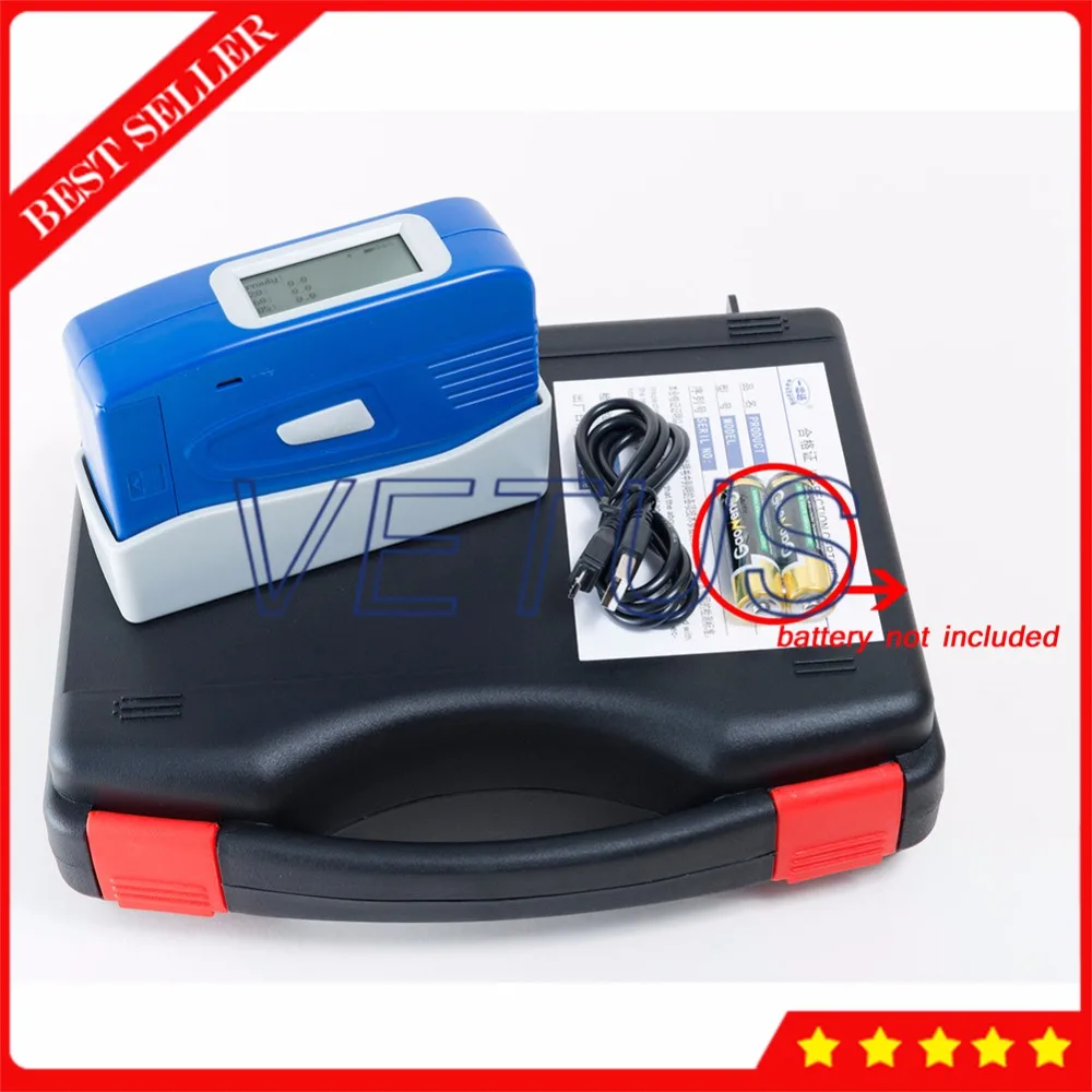 

ETB1783 20 60 85 Degree Three Angle Digital Gloss Measurement Meter Gauge with USB Interface 0~200GU Paint Granite Tester