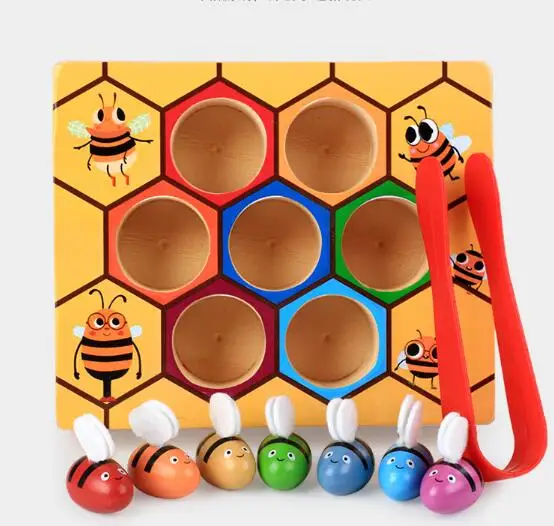 

Montessori materials wooden lock and unlocking box teaching aids Children Learning educational toy MFHX31607
