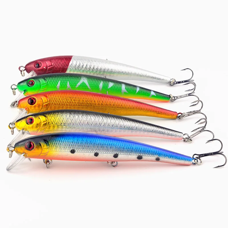 

1PC Fishing Lure 130mm 19g Minnow Hard Bait Wobbler Artifical Fish Lures Bass Baits Treble Hooks Sea Lake Winter Pesca Tackles