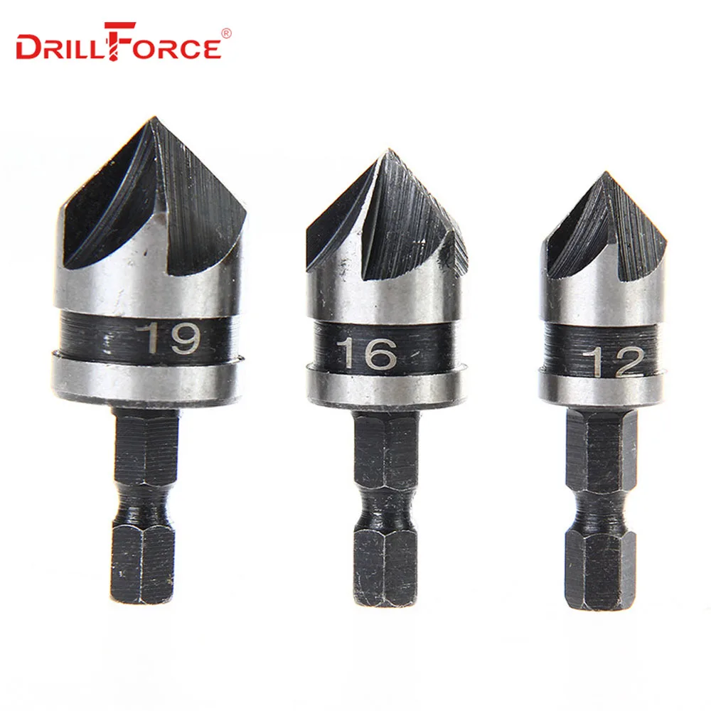 Drillforce инструмент для снятия заусенцев с внешней фаской стальной металлический инструмент для удаления заусенцев инструменты для сверла Dropshiping - Цвет: B