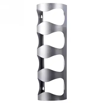 

HOT-Wine Bottles Hanging Type Stand Rack Home Wall Stainless Steel Holders