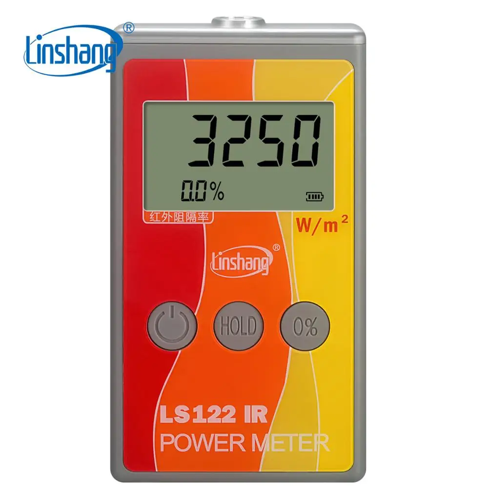 

LS122 Linshang Handheld IR Power Meter test Infrared intensity luminance with IR rejection heat insulation rate from 1000-1700nm