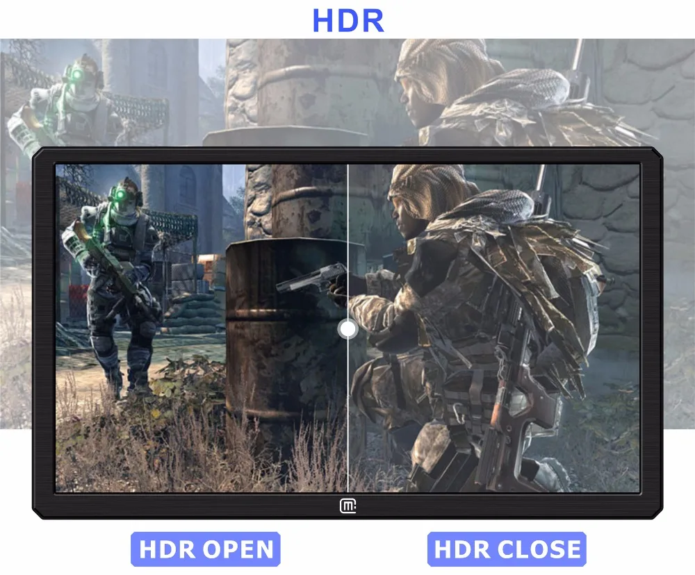  13.3'' 2K Resolution HDR Portable Gaming Monitor 1440P With USB C/Hdmi Input For For PS3 PS4 XBOX Car Display Mini PC(1332K-3)