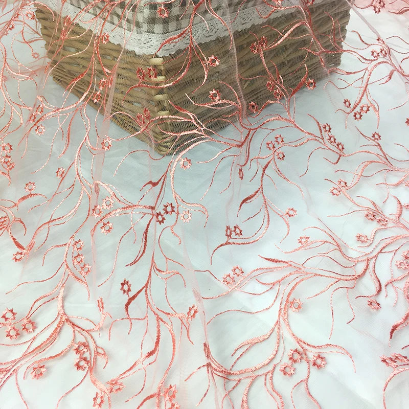 2Yards/lot Lastest Design 2018 Mesh Embroidery Lace Fabric High Quality Nigerian French African For Party Dress | Дом и сад