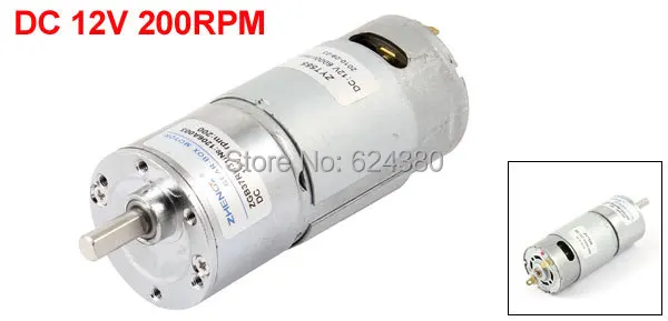 DC 12V 6000 RPM скорость уменьшает редуктор редукторный мотор 6 мм диаметр вала 2 Клеммы