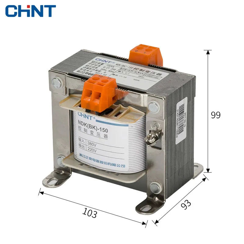 CHINT NDK-150VA 380V220V изменение 24v36v12v трансформатор 150 Вт трансформатор управления