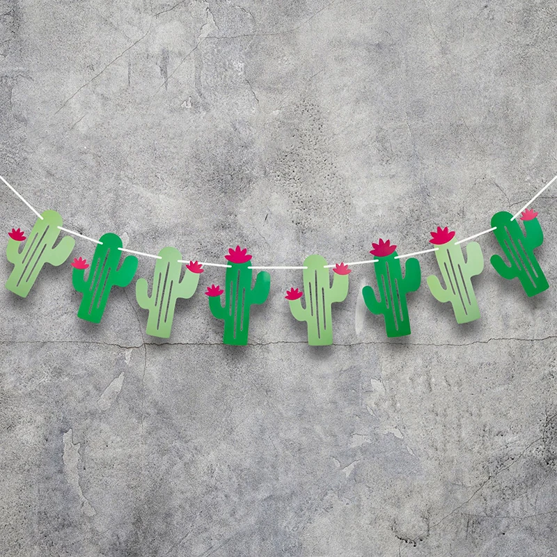 1 компл. DIY праздничные баннеры украшения мексиканский кактус День рождения фестиваль флаги хэллоуин пасха юбилей свадебные принадлежности