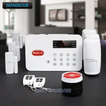 HOMSECUR Wireless Landline/PSTN Home Security Alarm System With Voice Record+touch Keypad