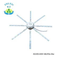 FRLED LED Light board Celling Lamp Tube Energy Saving Lamp 5730SMD 48leds 24w High Bright White Octopus Board Round lamp