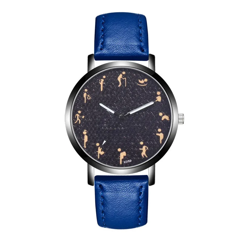 Часы для мужчин кожаный ремешок простой модный дизайн моделирование кварцевые часы из сплава, формальная одежда, спецодежда, мужские часы