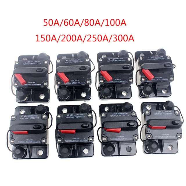 Special Price New 50A 60A 80A 100A 150A 200A 250A 300A Car Audio Amplifier Circuit Breaker Fuse Holder AGU Style Stereo Amplifier Refit