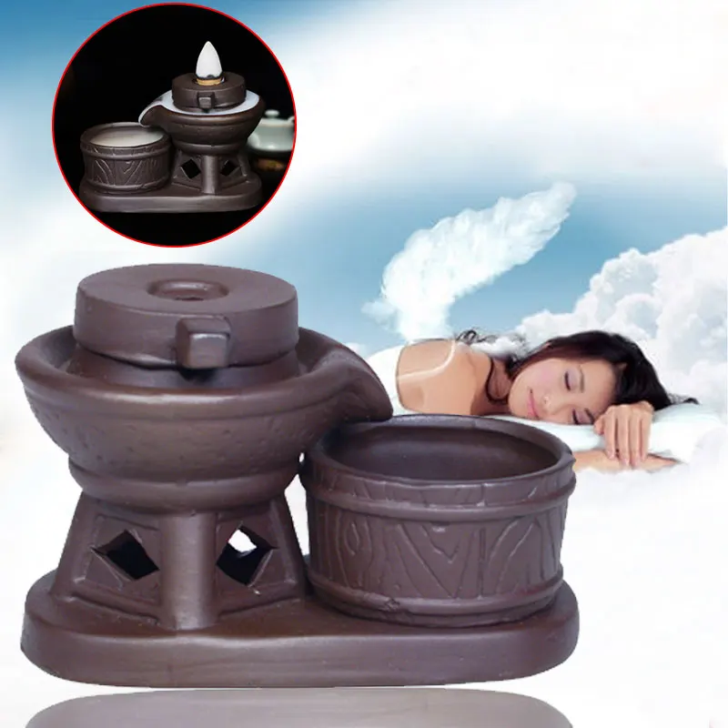 

Lucky Ceramic Smoke Cone Backflow Designed Censer Incense Burners Tower Holder*