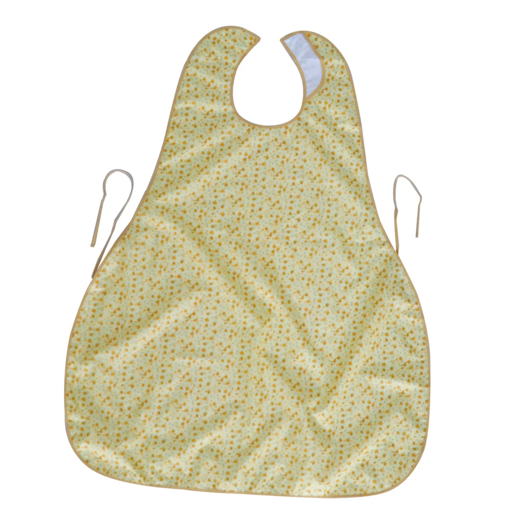 Resuable Adult Cotton Saliva Towel Anti-spill Clothing Protector Elderly Bib Great for Bedridden, Patient