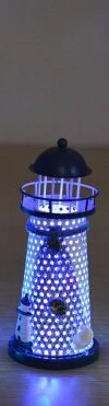 Средиземноморский подсвечник световой маяк, сигнальный огонь башня Пляж Морская звезда раковина домашний декоративный подсвечник ремесла орнамент ночной Светильник - Цвет: M