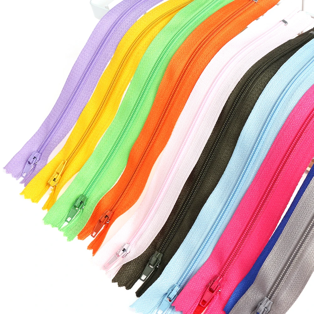 

10Pcs/lot Colorful Nylon Coil Zippers Tailor for Trousers Clothing Garment Sewing Handcraft DIY Accessories 20cm Length