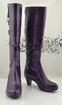 

New Arrival Custom Made Danganronpa Kyouko Kirigiri Cosplay Boots Shoes High Quality Pleather