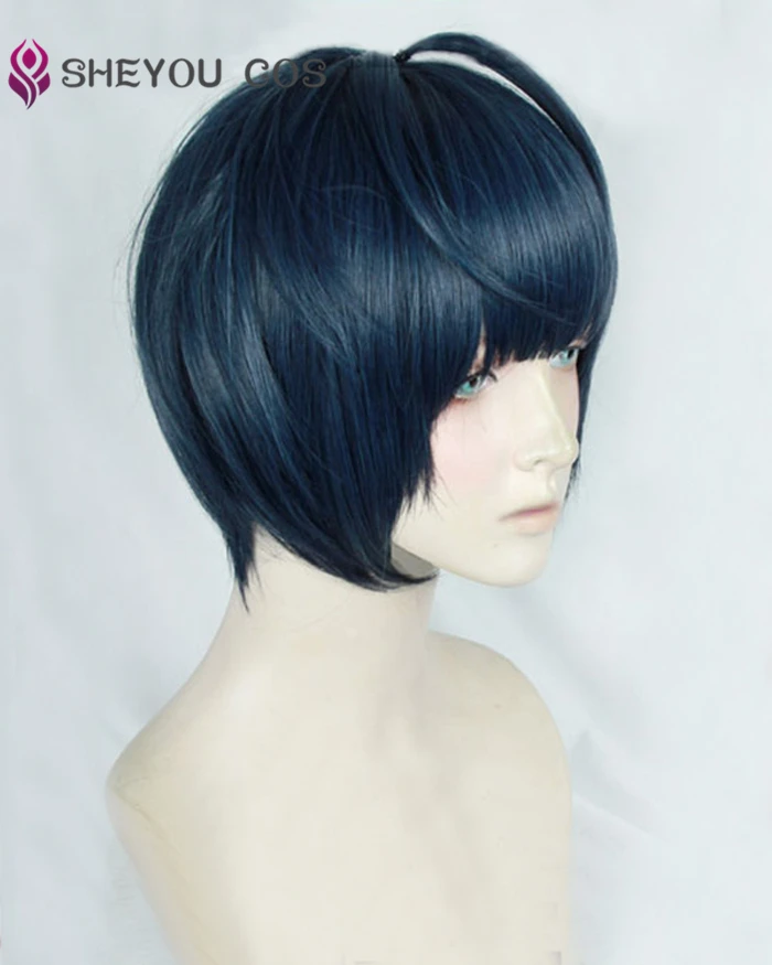 P5 Persona 5 Tae Takemi короткий синий черный смешанный термостойкий костюм для косплея