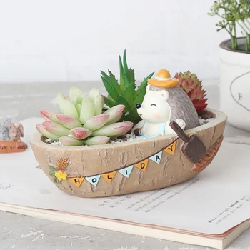 

Succulent Plant Pot Creative Resin Fleshy Flower Planter Flowerpot Create Design Home Garden Bonsai Pots