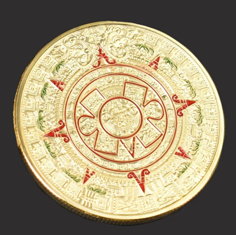 

Mayan Aztec Prophecy Calendar Commemorative Coin Art Collection Gift