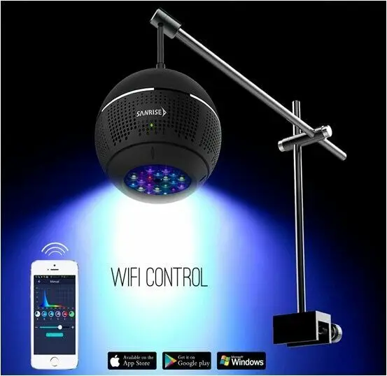 Морской воды рифовый светодиодный светильник Wi Fi функция морской коралловый бак