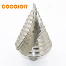 HSS triángulo Shank 6-60mm espiral groove broca metal paso cono Brocas acero Core Sierras cortador del agujero herramienta de madera