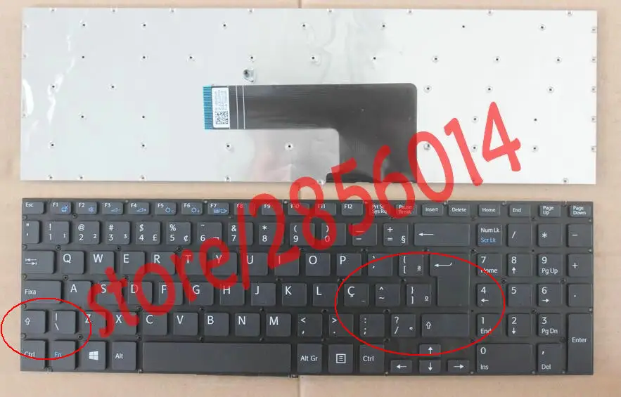 Бразилия BR Клавиатура для Sony VAIO SVF152C29V SVF153A1QT SVF152 SVF15A100C SVF152100C SVF153 SVF1521Q1RW клавиатура