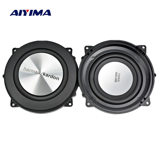 Aiyima 2PC 4Inch 120MM Bass Radiator Passive Radiator Speaker Brushed Aluminum Auxiliary Bass Vibration Membrane For Woofer DIY