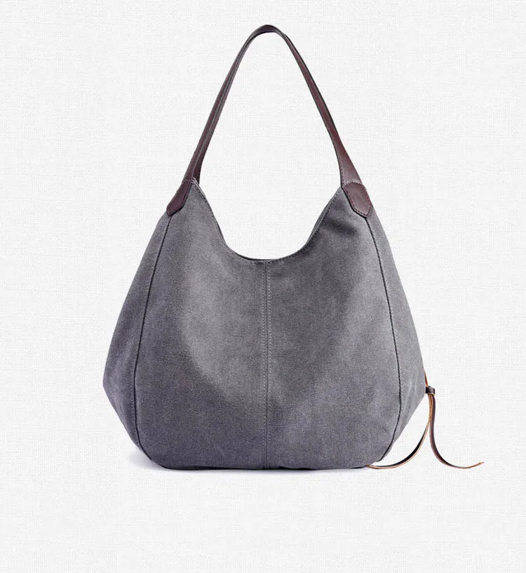 Новые женские холщовые сумки высокого качества женские дизайнерские сумки Hobos одинарные сумки на плечо винтажные однотонные многокарманные женские Bolsas