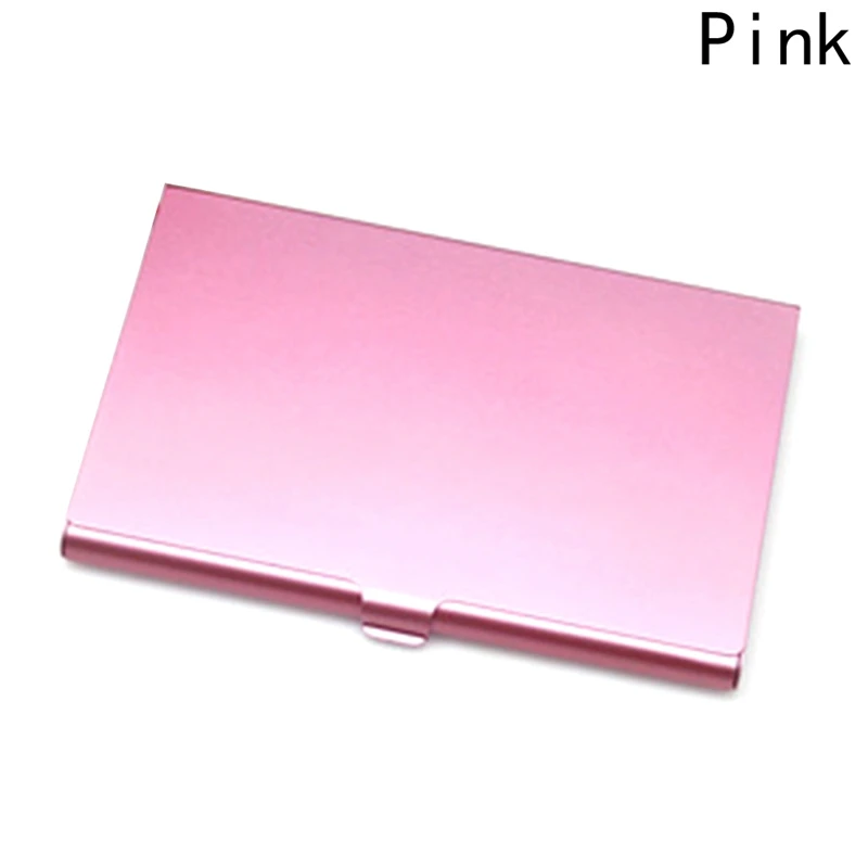 1 PCS High Quality Solid Color Alloy Card Holder Slim Package Business Case Box Card Business ID Credit Card Holders